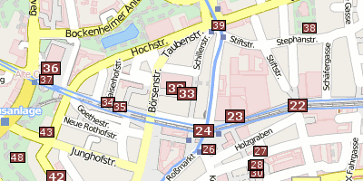 Frankfurter Börse Stadtplan