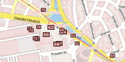 Messeturm Frankfurt Stadtplan