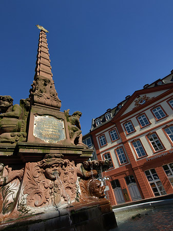 Haus zum Grimmvogel mit Liebfrauenbrunnen - Hessen (Frankfurt am Main)