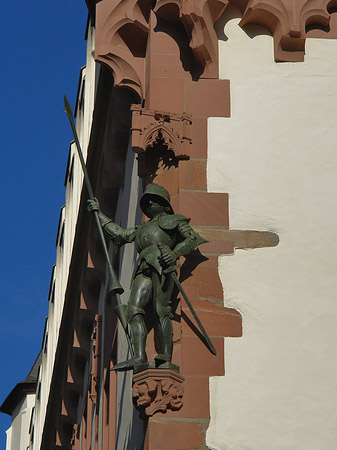 Foto Leinwandhaus mit Ritterfigur - Frankfurt am Main