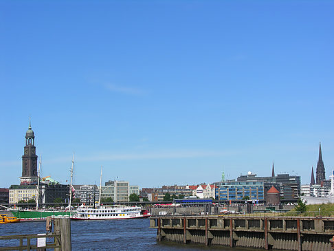 Panorama mit Hafen - Hamburg (Hamburg)