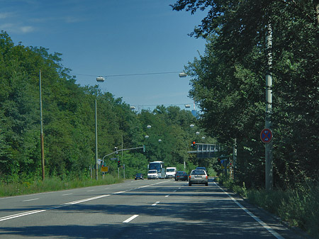Foto Ortsausgangsschild Frankfurt - Frankfurt am Main