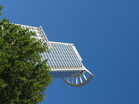 Foto Westendtower mit Baum - Frankfurt am Main